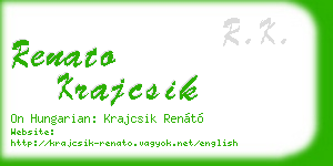 renato krajcsik business card